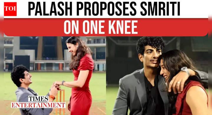 Palash Muchhal Proposes Cricketer Smriti Mandhana At DY Patil Stadium!