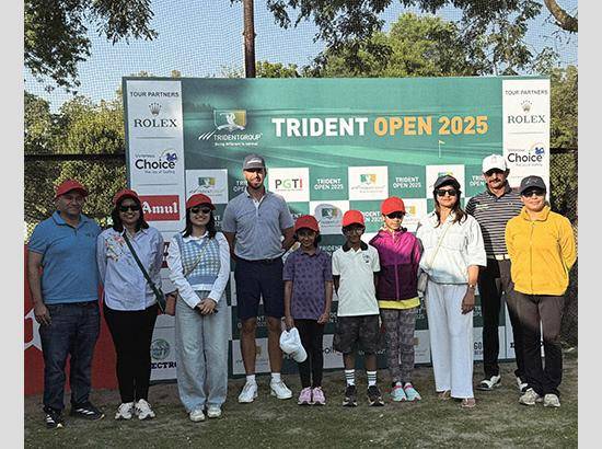 Young golfers get masterclass from Professionals ahead of the Trident Open