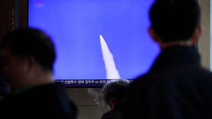 South Korea says North Korea fired at least 1 ballistic missile toward its eastern waters