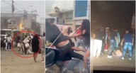 Ica: brutales peleas y caos tras celebraciones de Halloween en la subida a Huacachina