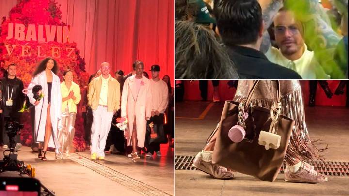 De la pasarela a montar en metro, así presentó J Balvin su colección de accesorios con Vélez