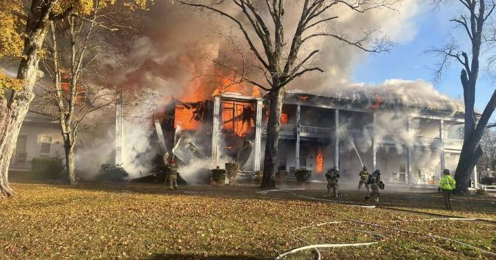 Historic Donoho Hotel in Red Boiling Springs engulfed in flames, no word on injuries
