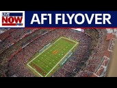 WATCH: Air Force One flies over the Washington Commanders stadium