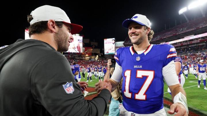Bills' Josh Allen, Buccaneers' Baker Mayfield mock each other ahead of matchup