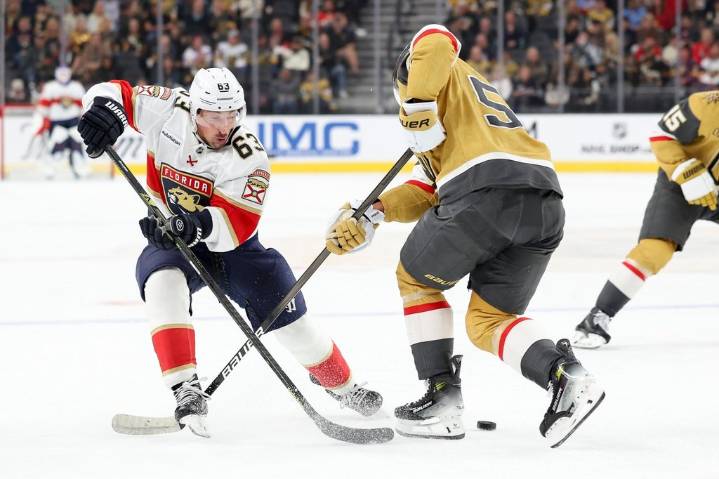 Marchand’s goal streak reaches five games as Panthers beat Golden Knights