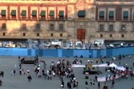 Duplican vallas frente a Palacio Nacional  previo a 25N
