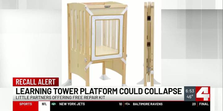 Children’s learning towers recalled due to fall hazard