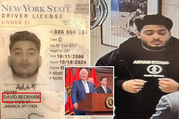 Illegal immigrant wanted across globe busted with NY driver's license under name 'David Beckham'