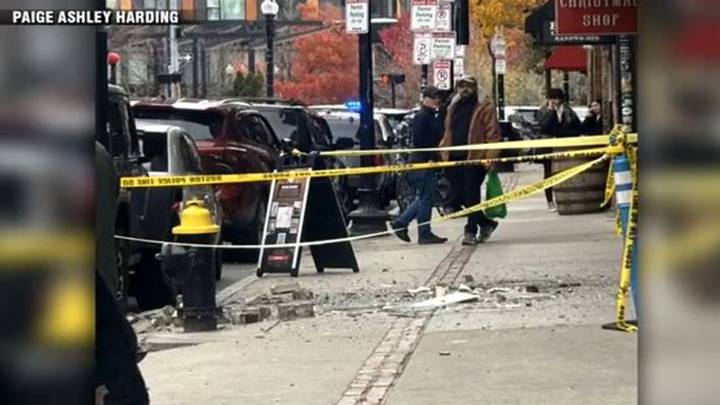 Barriers set up after bricks fall from North End building