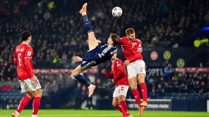 Scott McTominay overhead kick 'best i've ever seen' says Scotland boss Steve Clarke