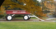 The artist behind Riverfront Park’s red wagon