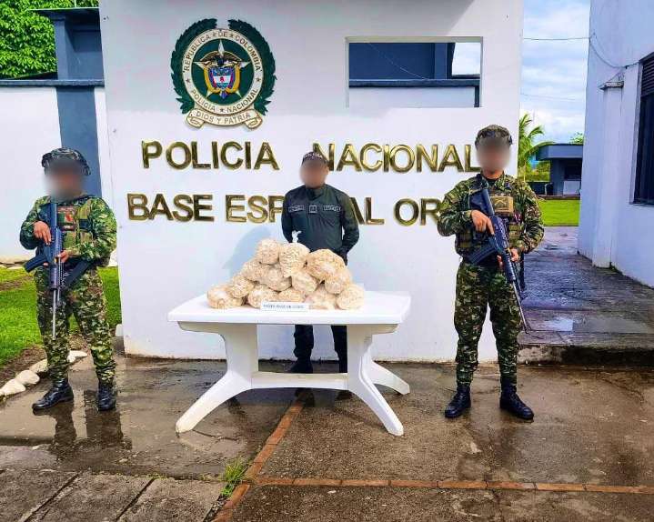 Incautan más de 25 kilos de pasta base de coca en Orito
