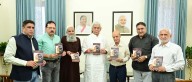 LG Manoj Sinha releases Urdu Poetry books by Padma Shri Dr. Jitendra Udhampuri at Raj Bhawan