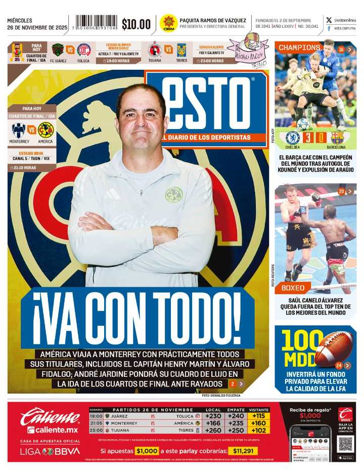 ESTO 26 de noviembre del 2025