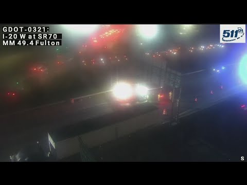 Tractor trailer fire shuts down I-20 East near Perimeter