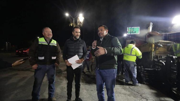 Supervisó Cruz repavimentación en avenidas Tecnológico y Pérez Serna