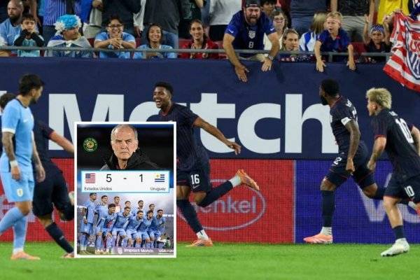 Memes y pedido de cabeza de Bielsa tras la goleada histórica que Uruguay sufrió ante Estados Unidos 5 a 1