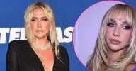 Kesha Stuns in Lacy Bra While Showing Off Her Bold New Bangs: See Photo