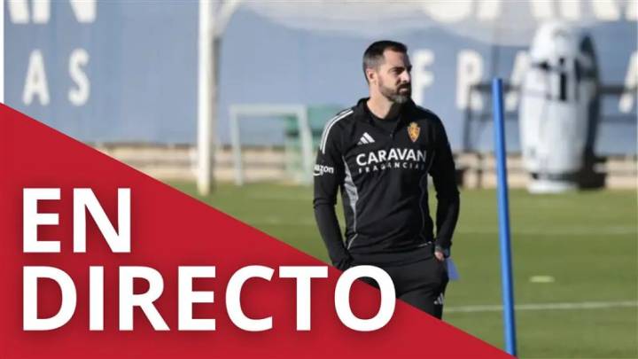 Rueda de prensa del entrenador del Real Zaragoza Rubén Sellés