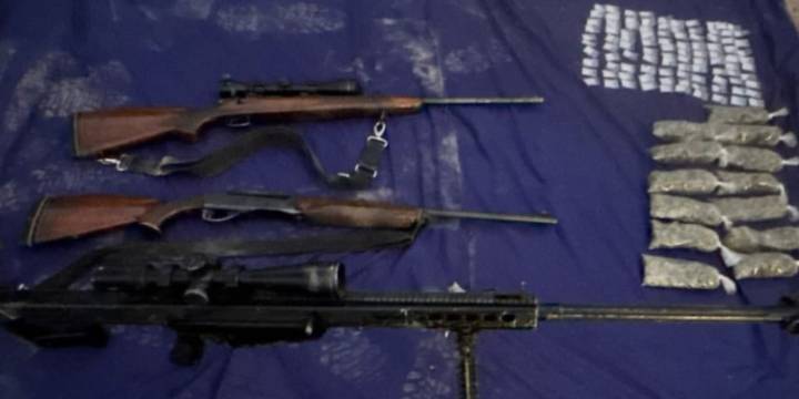 Guardia Nacional asegura armas y drogas en Culiacán: había un Barret calibre .50