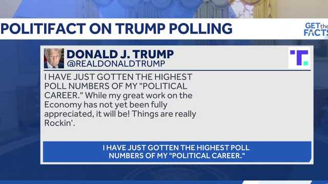 PolitiFact: President Trump's claims about his polling numbers