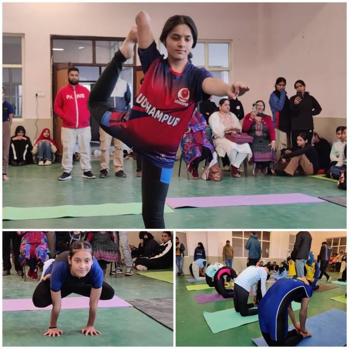 Under-17 Girls showcase Talent at ongoing IDPL Yoga competition in Baramulla