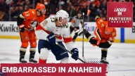 EMBARRASSED IN ANAHEIM: Panthers played to the Ducks style and special teams struggles continued