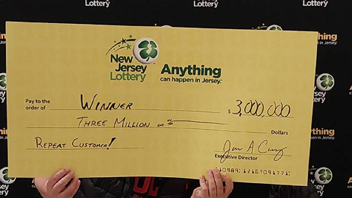 New Jersey couple wins $3M in lottery just months after $1M win