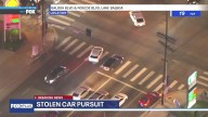 LA police chase suspect going the wrong way
