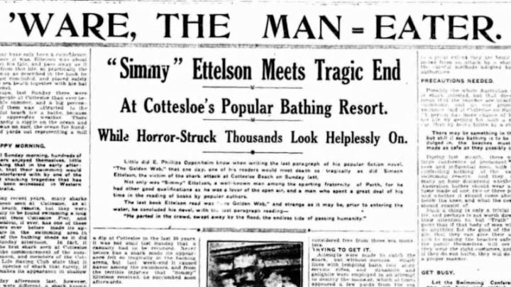 American travels to Perth to remember shark attack victim relative