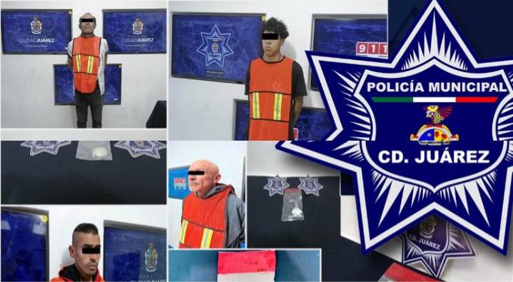 Arrestaron a 4 puchadores en posesión de cristal