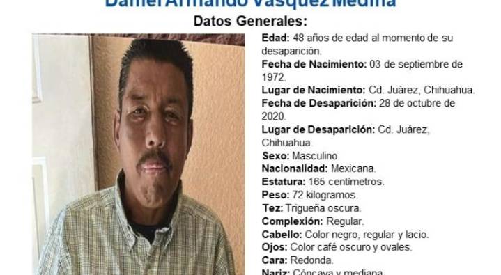 Buscan a Daniel Armando, desaparecido desde 2020 en Ciudad Juárez