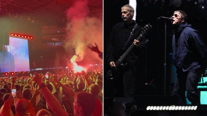 Oasis concert in Melbourne rocked by flare launched from packed crowd