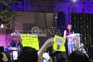 Video: Interrumpen informe de Brenda Ríos con cartulinas contra corrupción Conagua-Semarnat y su mensaje en 2021 contra la 4T