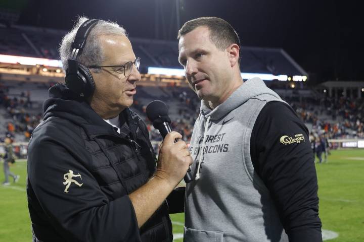 Deadspin | Carlos Hernandez delivers two quirky TDs as Wake Forest rolls past UNC