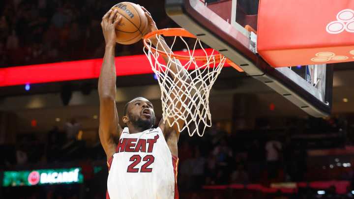 Heat's Andrew Wiggins slams game-winning dunk to beat Cavs in OT
