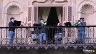 Música en las alturas: Salamanca celebra la Navidad con conciertos desde el balcón del Ayuntamiento