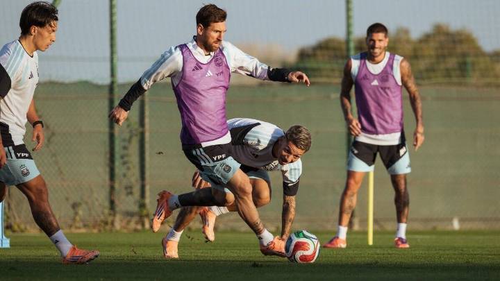 El equipo de la Selección Argentina para enfrentar a Angola