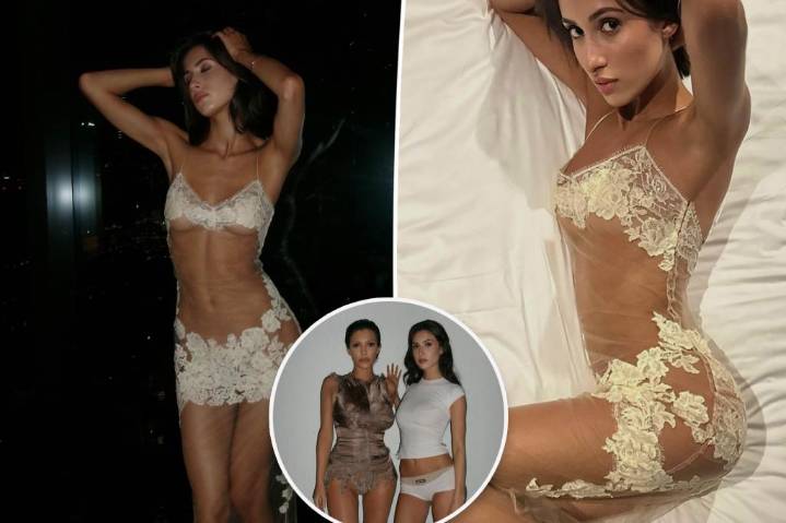 Angelina Censori mimics sister Bianca in barely