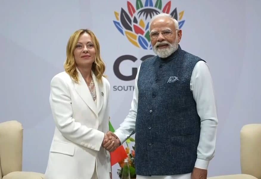 PM Modi meets Italian counterpart Meloni on G20 Summit sidelines