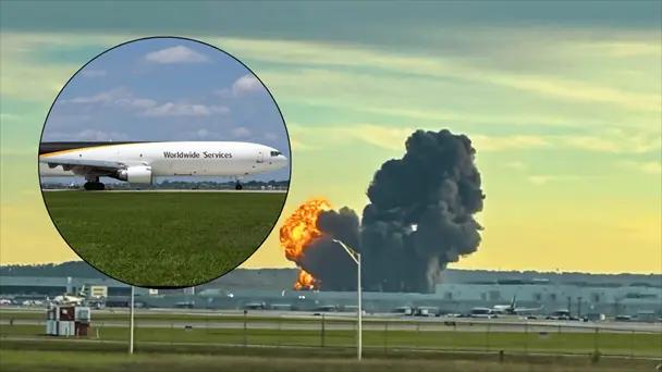 Suman 7 muertos tras desplome de avión de UPS en Kentucky