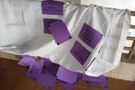 Sabotean un cartel en la ULL con nombres de las mujeres asesinadas por violencia machista