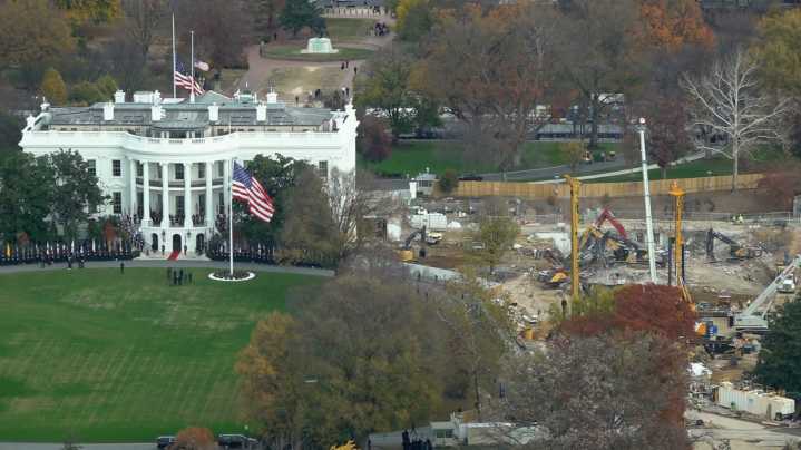 New images show White House East Wing leveled for $300 million ballroom