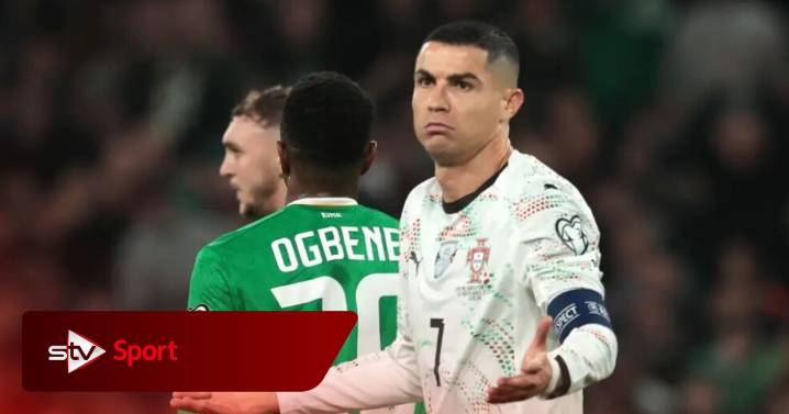 Cristiano Ronaldo could be suspended for Portugal’s opening World Cup games after red card v Ireland