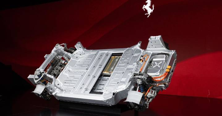 Ferrari desvela partes del Elettrica, su primer eléctrico con más de 1.000 CV