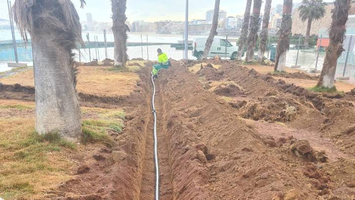 Adiós al secarral en la plaza de la Música: estos son los cambios que está haciendo el Ayuntamiento de Las Palmas de Gran Canaria