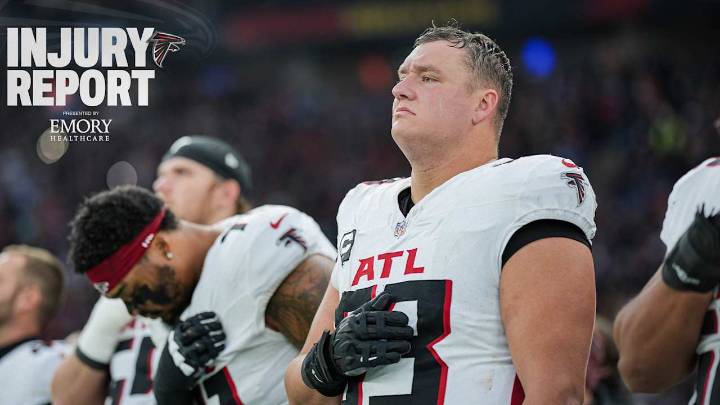 Falcons injury report: 2 starting offensive linemen miss second straight practice