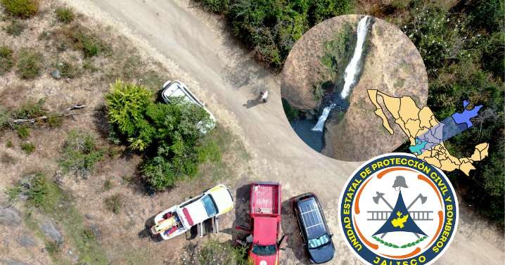 Rescatan a 12 excursionistas atrapados en cascada de Tapalpa; reportan un hombre lesionado
