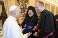 Pope Leo XIV receives European Christian leaders after signing of new Ecumenical Charter