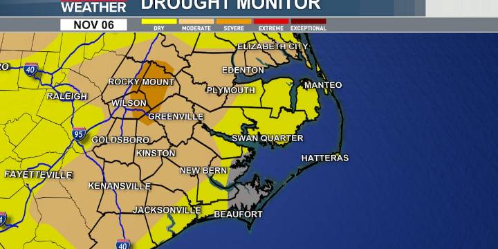 Severe drought conditions are slowly dissipating